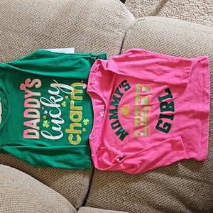 #1761 Way to Celebrate size 2t set of st patricks shirts